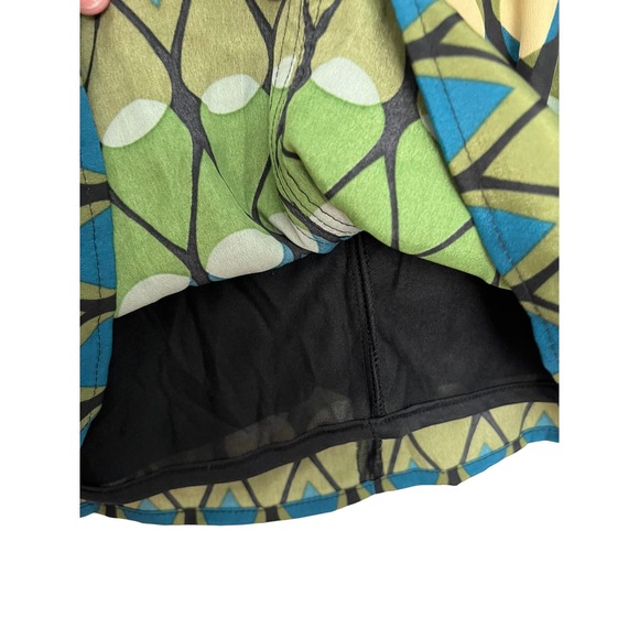 J Taylor Dress Size 6 NWT Multi Color Print Blue/Jade Mid Length - Picture 4 of 8